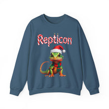 Load image into Gallery viewer, Repticon Unisex Heavy Blend™ Crewneck Sweatshirt w/ Lizard Santa
