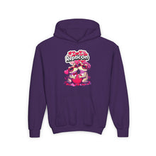 Load image into Gallery viewer, Repticon Youth Heavy Blend Hooded Sweatshirt w/ Valentine Toads
