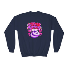 Load image into Gallery viewer, Repticon Youth Crewneck Sweatshirt w/ Valentine Snakes
