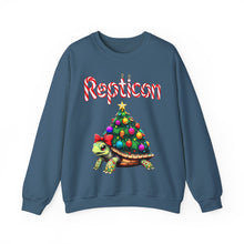 Load image into Gallery viewer, Repticon Unisex Heavy Blend™ Crewneck Sweatshirt w/ Tortoise Christmas Tree
