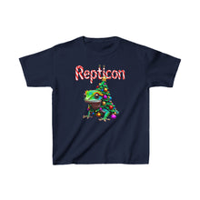 Load image into Gallery viewer, Repticon Kids Heavy Cotton™ Tee w/ Gecko Christmas Tree
