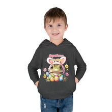 Load image into Gallery viewer, Repticon Toddler Pullover Fleece Hoodie w/ Easter Frog
