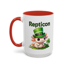 Load image into Gallery viewer, Repticon Accent Coffee Mug w/ Axolotl
