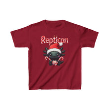 Load image into Gallery viewer, Repticon Kids Heavy Cotton™ Tee w/ Axolotl Santa
