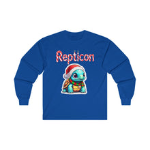 Load image into Gallery viewer, Repticon Unisex Ultra Cotton Long Sleeve Tee w/ Tortoise Santa
