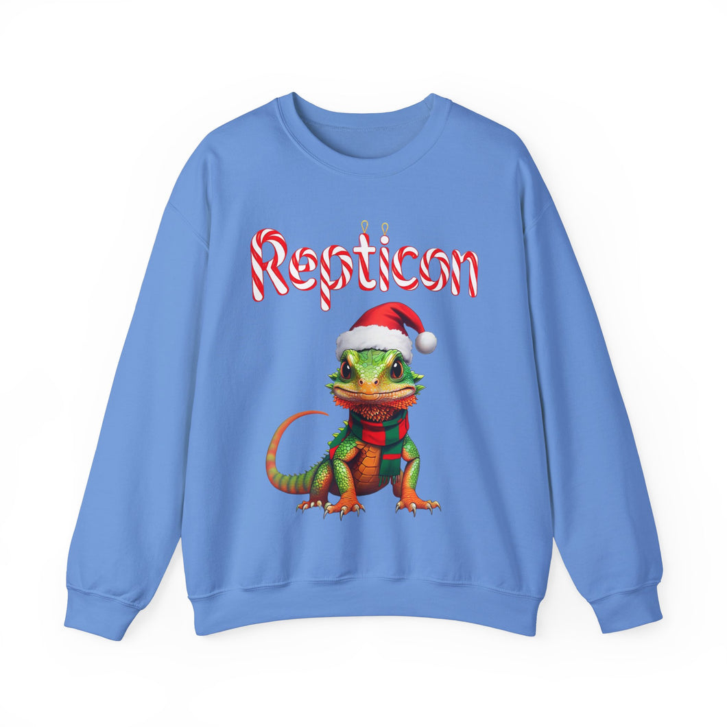 Repticon Unisex Heavy Blend™ Crewneck Sweatshirt w/ Lizard Santa