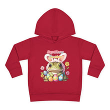 Load image into Gallery viewer, Repticon Toddler Pullover Fleece Hoodie w/ Easter Frog
