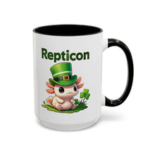 Load image into Gallery viewer, Repticon Accent Coffee Mug w/ Axolotl
