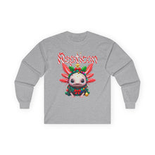 Load image into Gallery viewer, Repticon Unisex Ultra Cotton Long Sleeve Tee w/ Axolotl Christmas Tree
