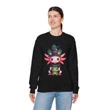 Load image into Gallery viewer, Repticon Women&#39;s Heavy Blend™ Crewneck Sweatshirt w/ Axolotl
