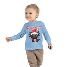 Load image into Gallery viewer, Repticon Toddler Long Sleeve Tee w/ Axolotl Santa
