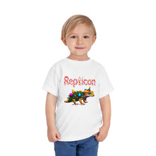 Load image into Gallery viewer, Repticon Toddler Short Sleeve Tee w/ Crested Gecko Christmas Tree
