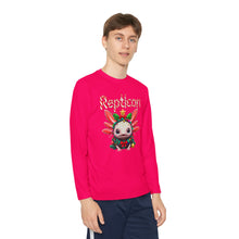 Load image into Gallery viewer, Repticon Youth Long Sleeve Competitor Tee w/ Axolotl Christmas Tree
