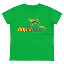 Load image into Gallery viewer, Repticon Women&#39;s Midweight Cotton Tee w/ Red-Eyed Tree Frog
