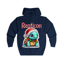 Load image into Gallery viewer, Repticon Unisex Full Zip Hoodie w/ Tortoise Santa
