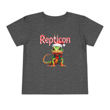 Load image into Gallery viewer, Repticon Toddler Short Sleeve Tee w/ Lizard Santa
