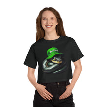 Load image into Gallery viewer, Repticon Champion Women&#39;s Heritage Cropped T-Shirt w/ Black Snake
