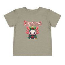 Load image into Gallery viewer, Repticon Toddler Short Sleeve Tee w/ Axolotl Christmas Tree
