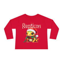Load image into Gallery viewer, Repticon Toddler Long Sleeve Tee w/ Amphibian Santa
