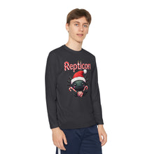 Load image into Gallery viewer, Repticon Youth Long Sleeve Competitor Tee w/ Axolotl Santa
