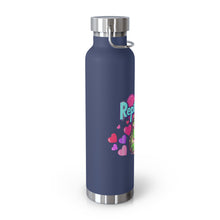 Load image into Gallery viewer, Repticon Copper Vacuum Insulated Bottle, 22oz w/ Valentine Frogs
