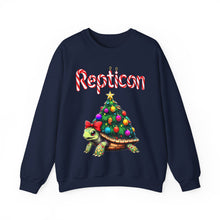 Load image into Gallery viewer, Repticon Unisex Heavy Blend™ Crewneck Sweatshirt w/ Tortoise Christmas Tree
