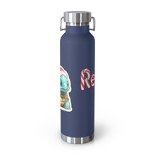 Load image into Gallery viewer, Repticon Copper Vacuum Insulated Bottle, 22oz w/ Tortoise Santa
