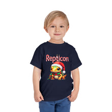 Load image into Gallery viewer, Repticon Toddler Short Sleeve Tee w/ Amphibian Santa
