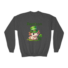 Load image into Gallery viewer, Repticon Youth Crewneck Sweatshirt w/ Axolotl
