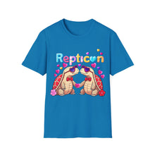 Load image into Gallery viewer, Repticon Unisex Softstyle T-Shirt w/ Valentine Tortoises
