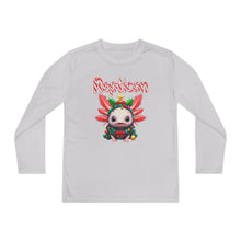 Load image into Gallery viewer, Repticon Youth Long Sleeve Competitor Tee w/ Axolotl Christmas Tree
