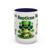 Load image into Gallery viewer, Repticon Accent Coffee Mug w/ St. Patrick&#39;s Day
