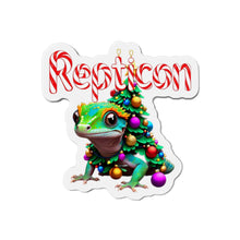 Load image into Gallery viewer, Repticon Die-Cut Magnets w/ Gecko Santa
