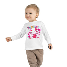 Load image into Gallery viewer, Repticon Toddler Long Sleeve Tee w/ Valentine Axolotls
