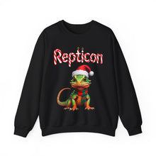 Load image into Gallery viewer, Repticon Unisex Heavy Blend™ Crewneck Sweatshirt w/ Lizard Santa
