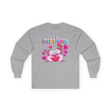 Load image into Gallery viewer, Repticon Unisex Ultra Cotton Long Sleeve Tee w/ Valentine Axolotls
