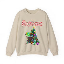 Load image into Gallery viewer, Repticon Unisex Heavy Blend™ Crewneck Sweatshirt w/ Crested Gecko Christmas Tree
