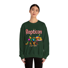 Load image into Gallery viewer, Repticon Unisex Heavy Blend™ Crewneck Sweatshirt w/ Crested Gecko Santa
