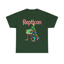 Load image into Gallery viewer, Repticon Unisex Heavy Cotton Tee w/ Gecko Christmas Tree
