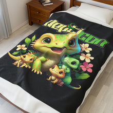 Load image into Gallery viewer, Repticon Velveteen Plush Blanket /w Lizards
