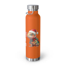 Load image into Gallery viewer, Repticon Copper Vacuum Insulated Bottle, 22oz w/ Bearded Dragon Santa
