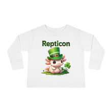 Load image into Gallery viewer, Repticon Toddler Long Sleeve Tee w/ Axolotl
