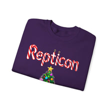 Load image into Gallery viewer, Repticon Unisex Heavy Blend™ Crewneck Sweatshirt w/ Candy Cane Snake Christmas Tree
