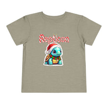 Load image into Gallery viewer, Repticon Toddler Short Sleeve Tee w/ Tortoise Santa
