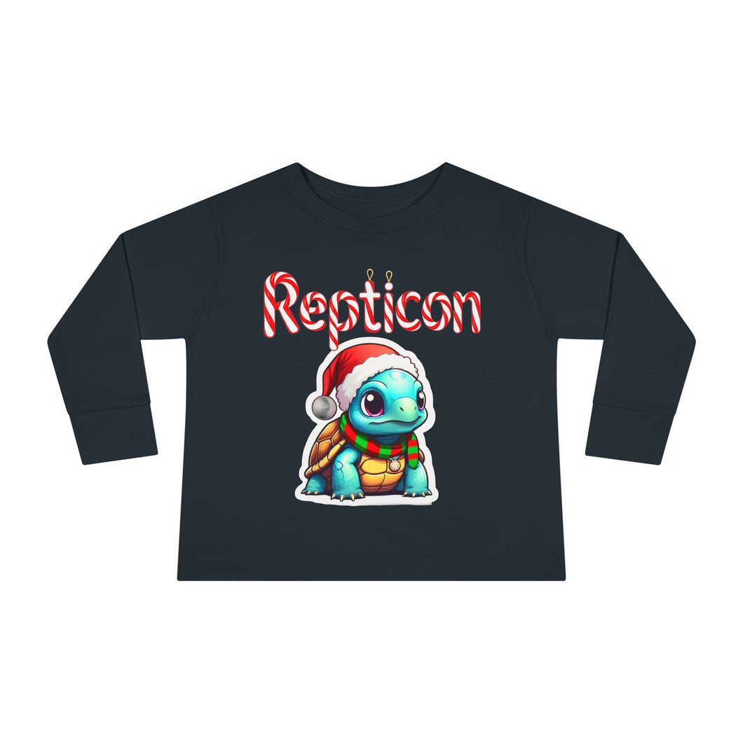 Repticon Toddler Long Sleeve Tee w/ Tortoise Santa