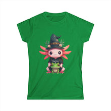 Load image into Gallery viewer, Repticon Women&#39;s Softstyle Tee w/ Axolotl
