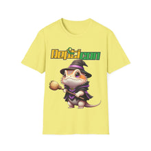 Load image into Gallery viewer, Repticon Unisex Softstyle T-Shirt w/ Bearded Dragon Witch
