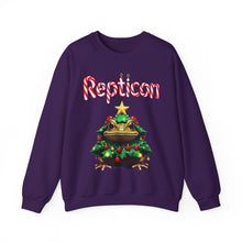 Load image into Gallery viewer, Repticon Unisex Heavy Blend™ Crewneck Sweatshirt w/ Toad Christmas Tree

