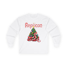 Load image into Gallery viewer, Repticon Unisex Ultra Cotton Long Sleeve Tee w/ Candy Cane Christmas Tree
