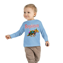 Load image into Gallery viewer, Repticon Toddler Long Sleeve Tee w/ Crested Gecko Christmas Tree
